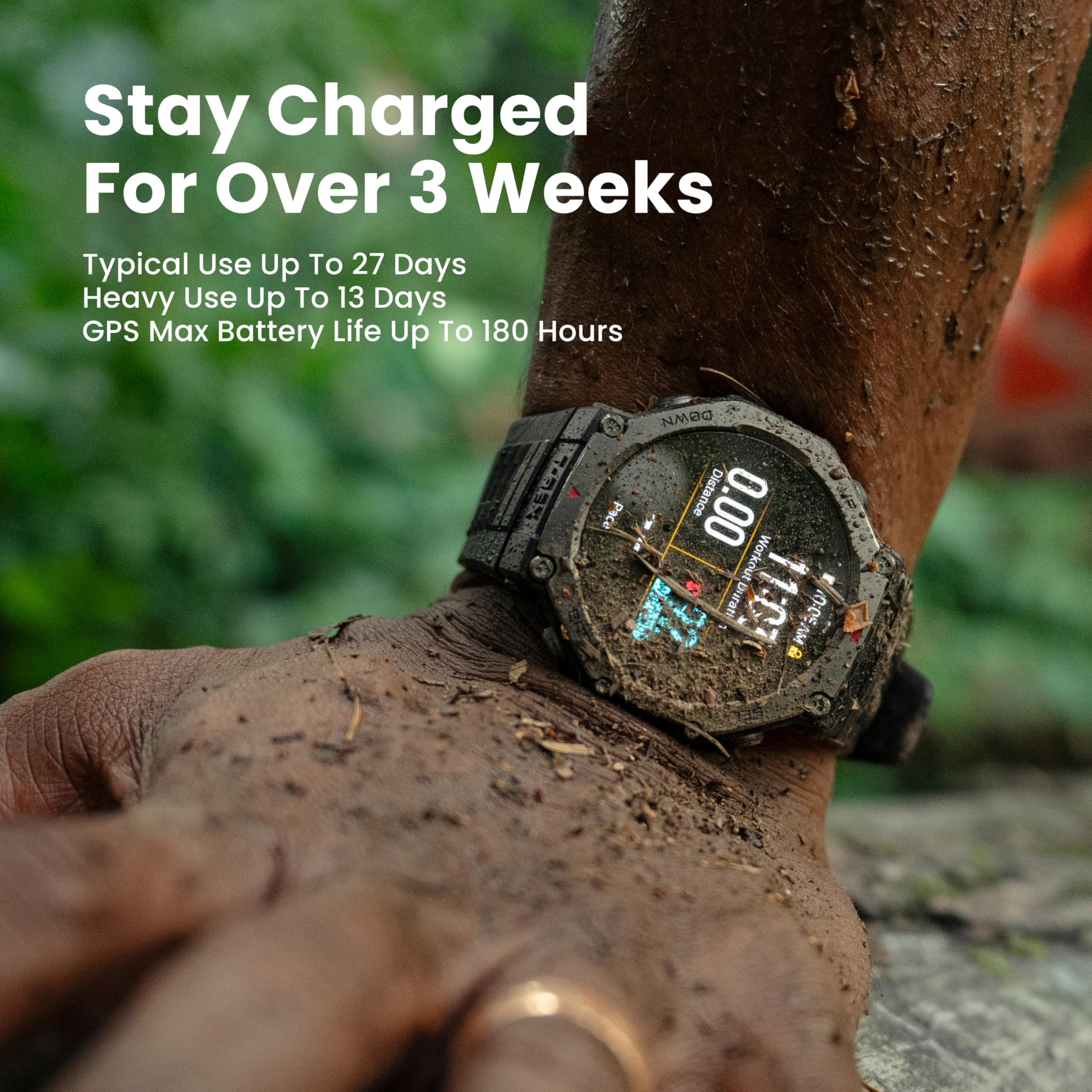 アマズフィット T-Rex3 (48mm) Amazfit T-Rex 3 Rugged GPS Smartwatch